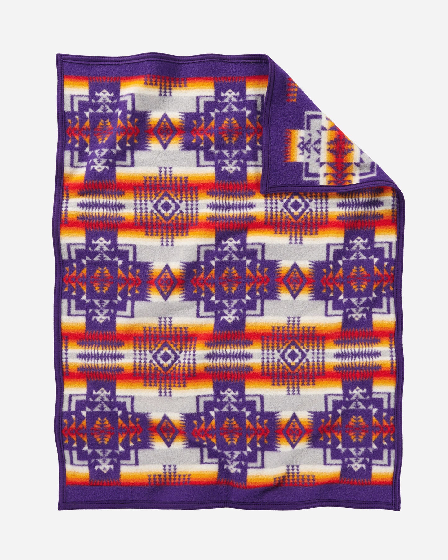 Chief Joseph Baby Blanket by Pendleton-Purple