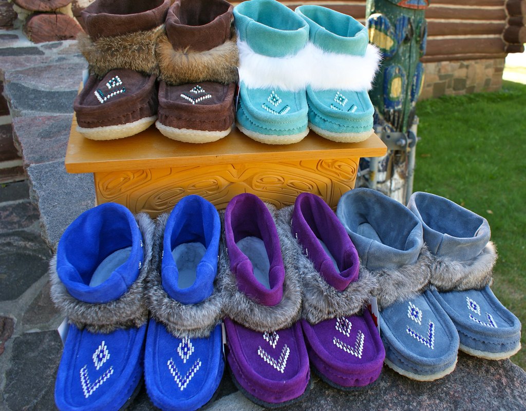 Mini Suede Mukluks-Navy Blue