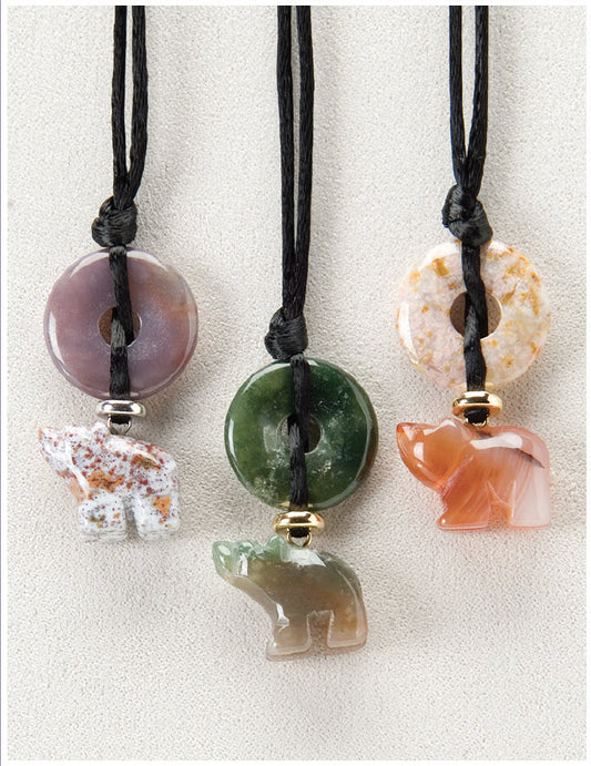 Bear Cub Medicine Stone Necklace