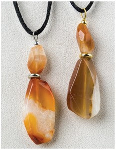 Carnelian Freeform Medicine Stone Necklace