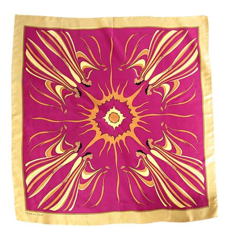 Sun Spirit Silk Scarf-Purple