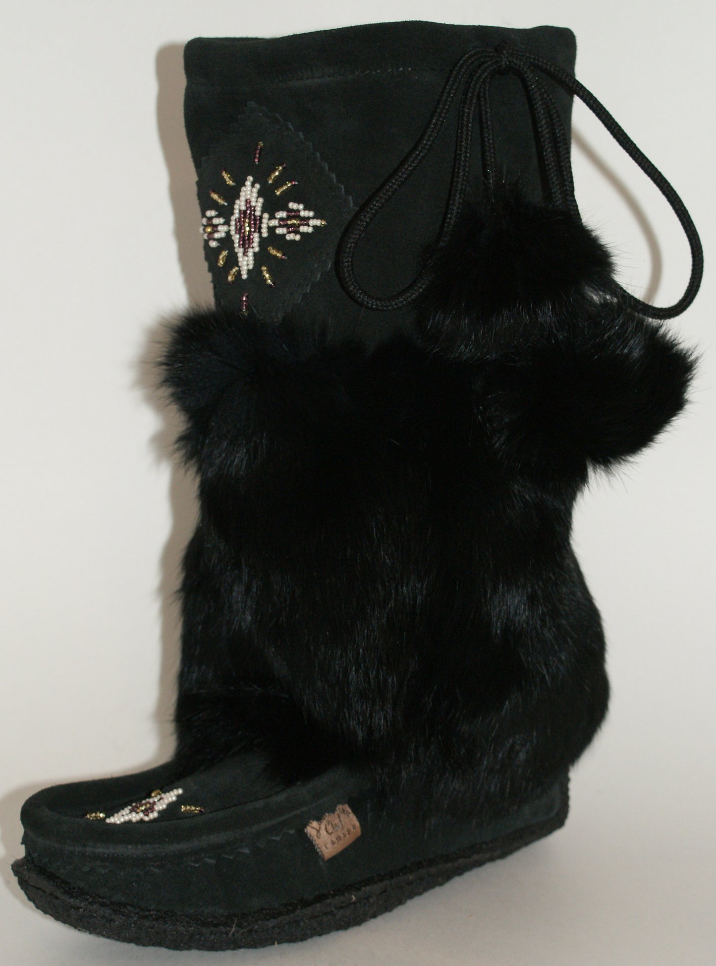 Black Suede Mukluks