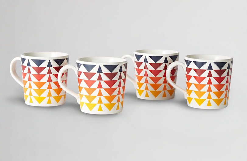 HARDING TAPERED MUGS, SET OF 4 by Pendleton