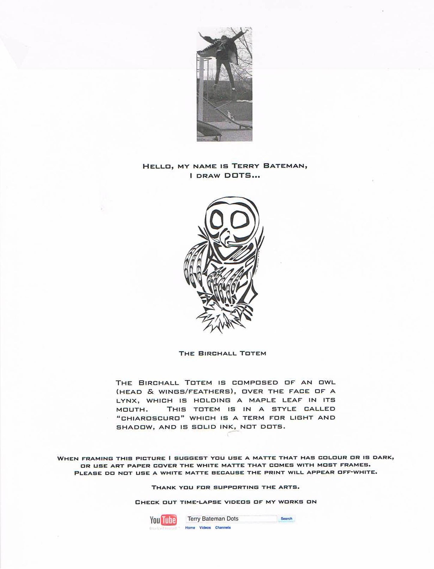 Birchall Totem Print