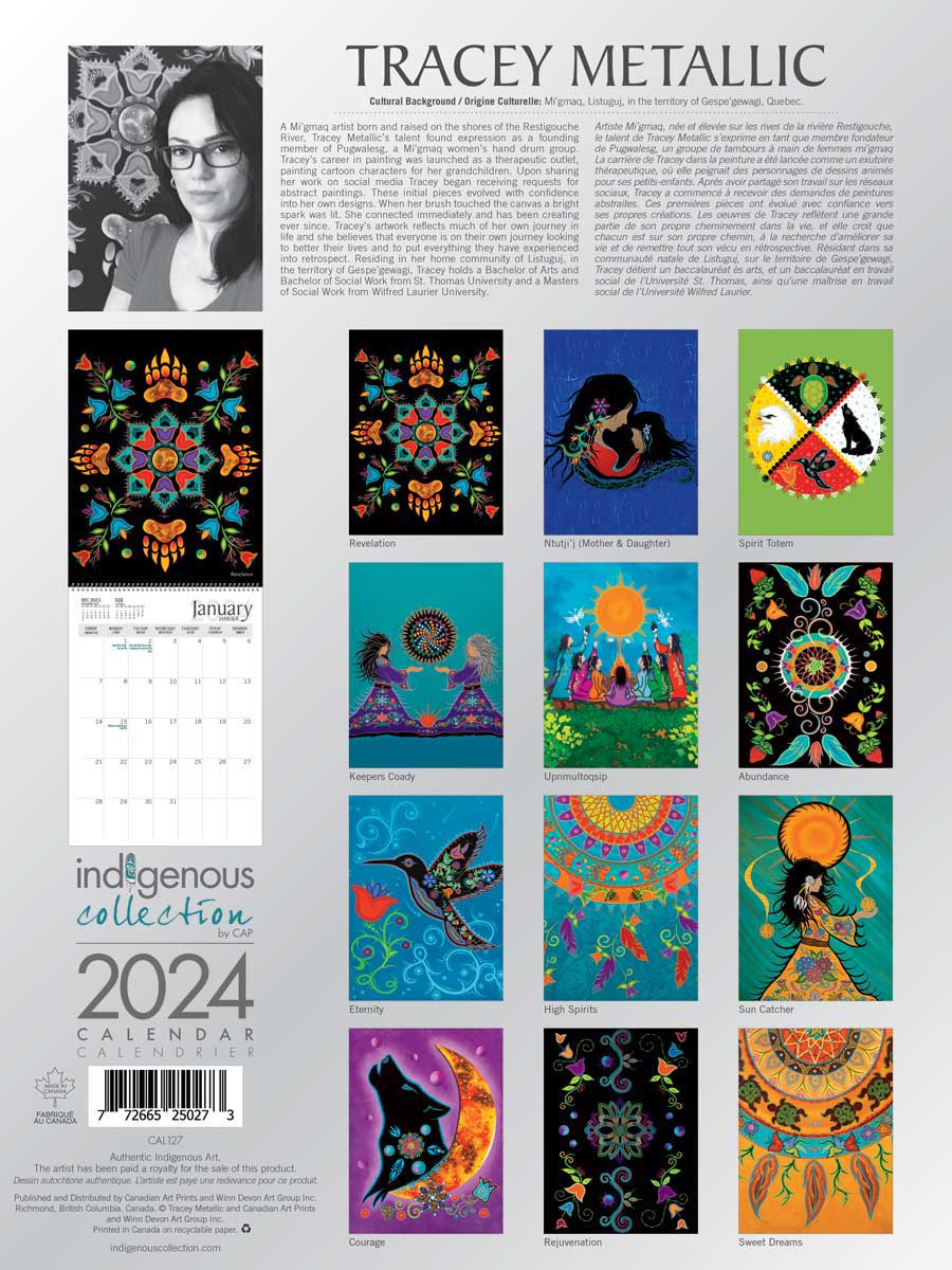 2024 Tracey Metallic Calendar