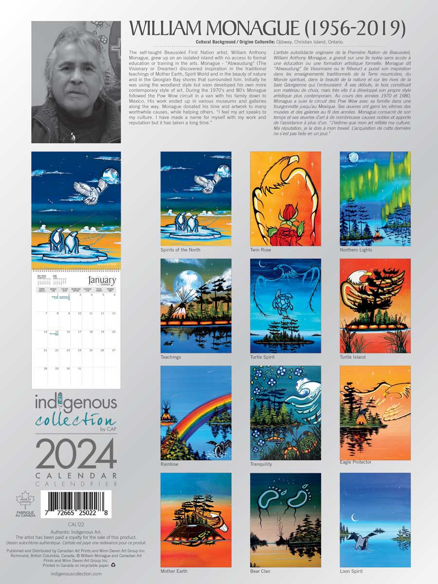 2024 William Monague Calendar