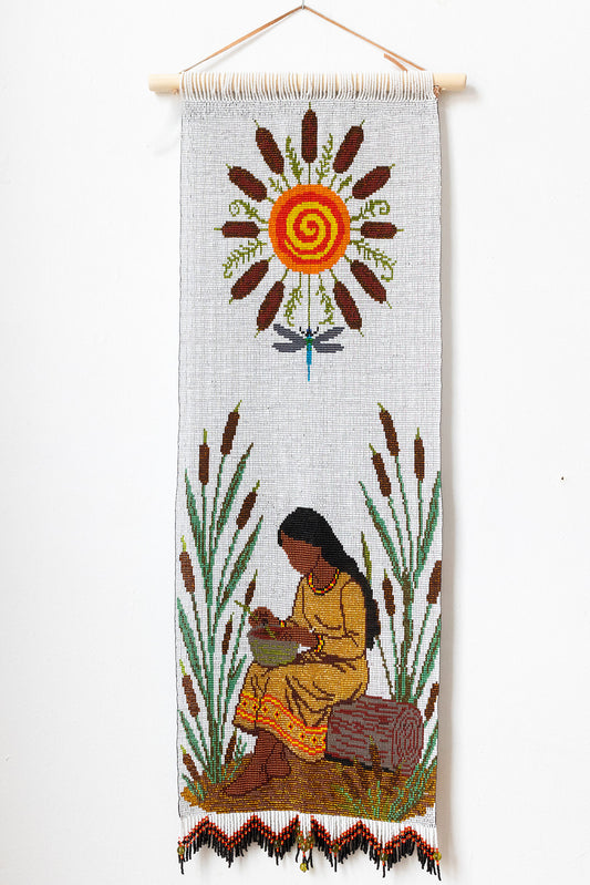 Bullrush-Beaded Tapestry