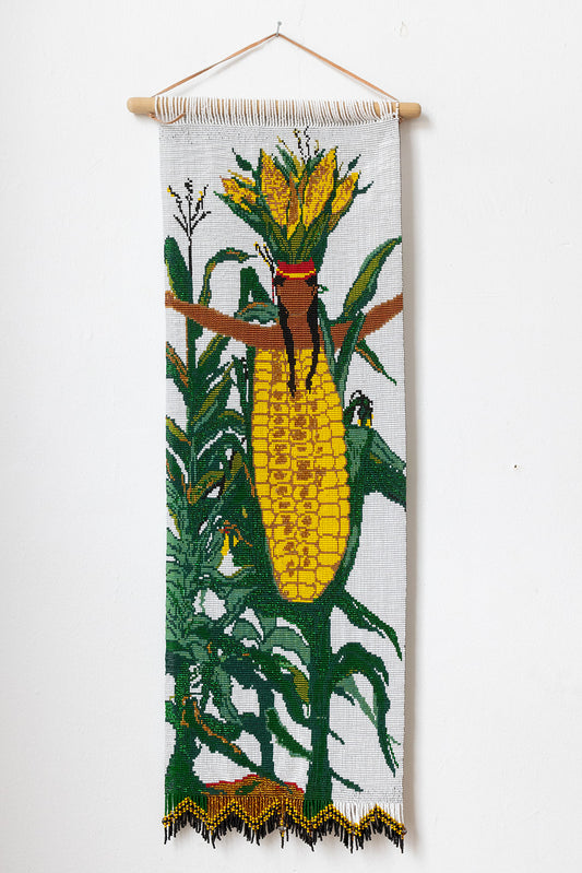 Corn-Beaded Tapestry