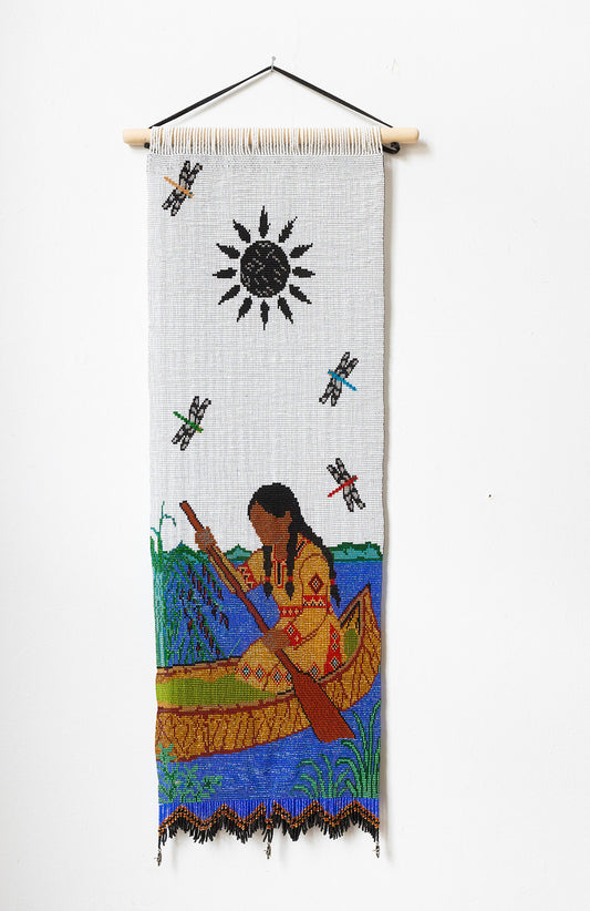 Wild Rice-Beaded Tapestry