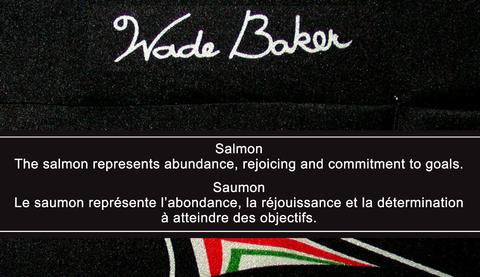Salmon Silk Tie by Wade Baker-Black