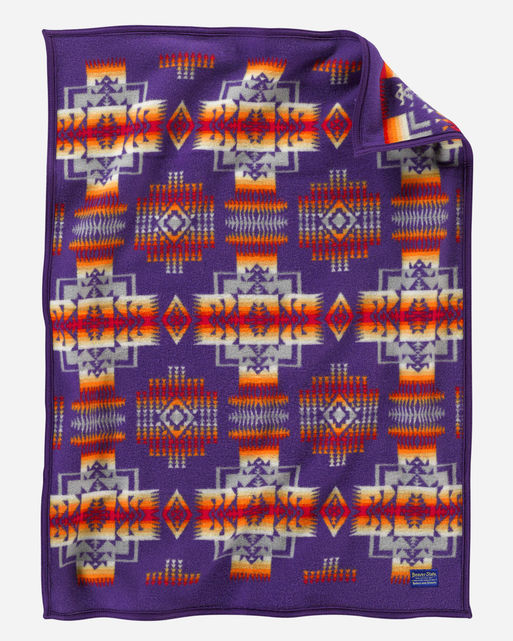 Chief Joseph Baby Blanket by Pendleton-Purple