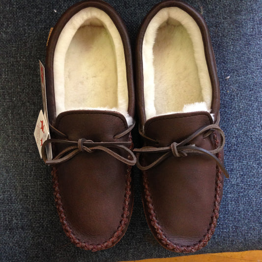 Leather/Sheepskin Mens Slippers