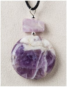 Amethyst Moon Medicine Stone Necklace