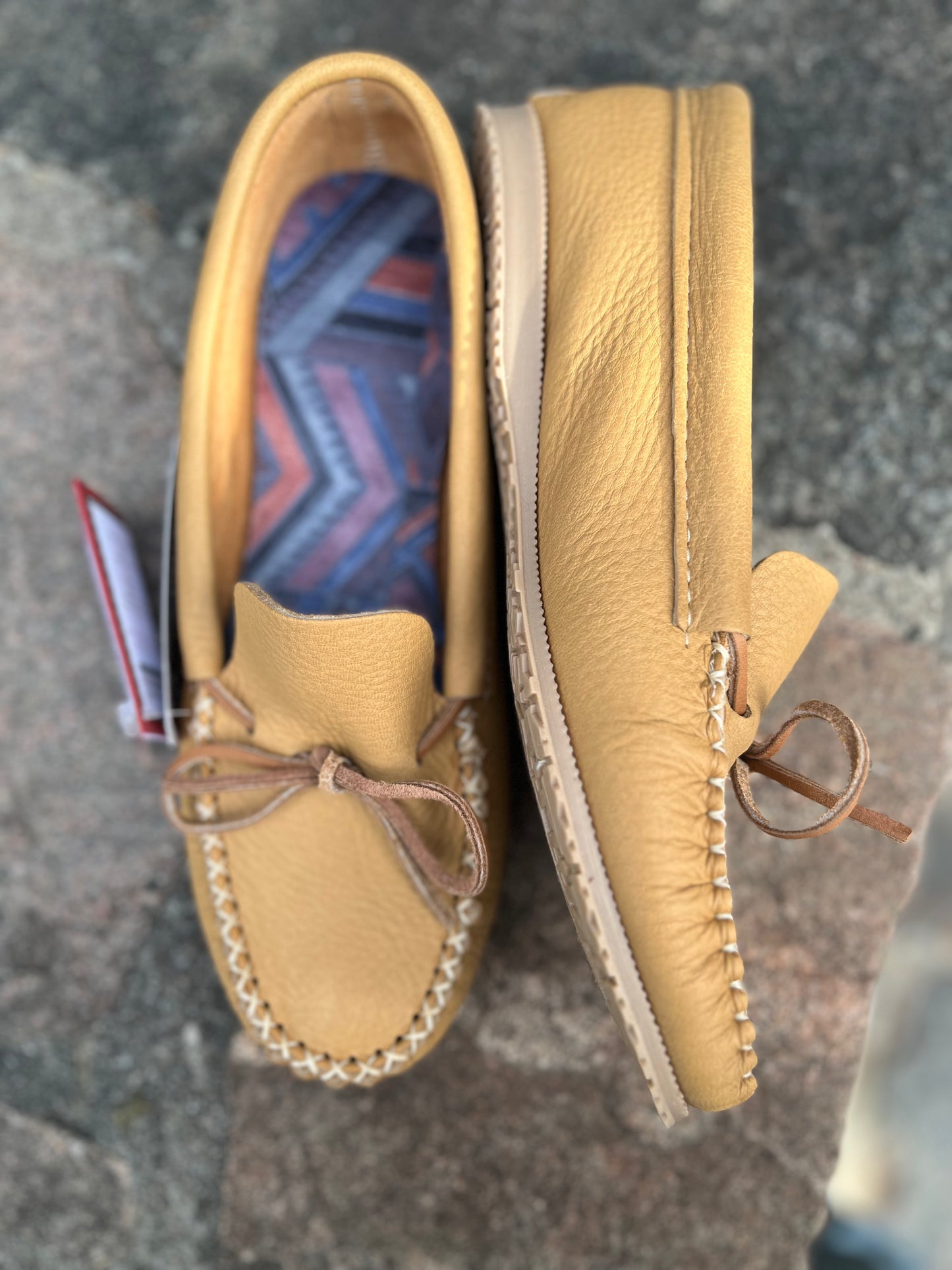 Mens rubber 2025 sole moccasins