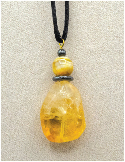 Citrine Beacon Medicine Stone Necklace