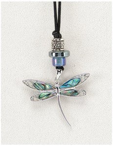 Elegant Dragonfly Medicine Stone Necklace