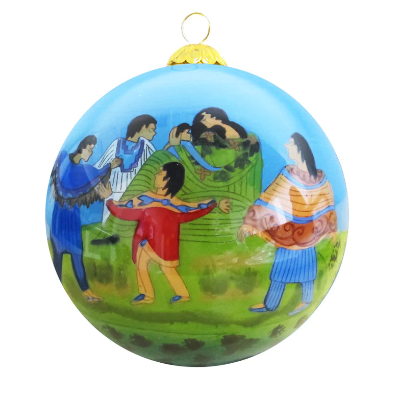 Family Circle Glass Ornament