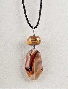 Montana Agate and Tigereye Medicine Stone Necklace
