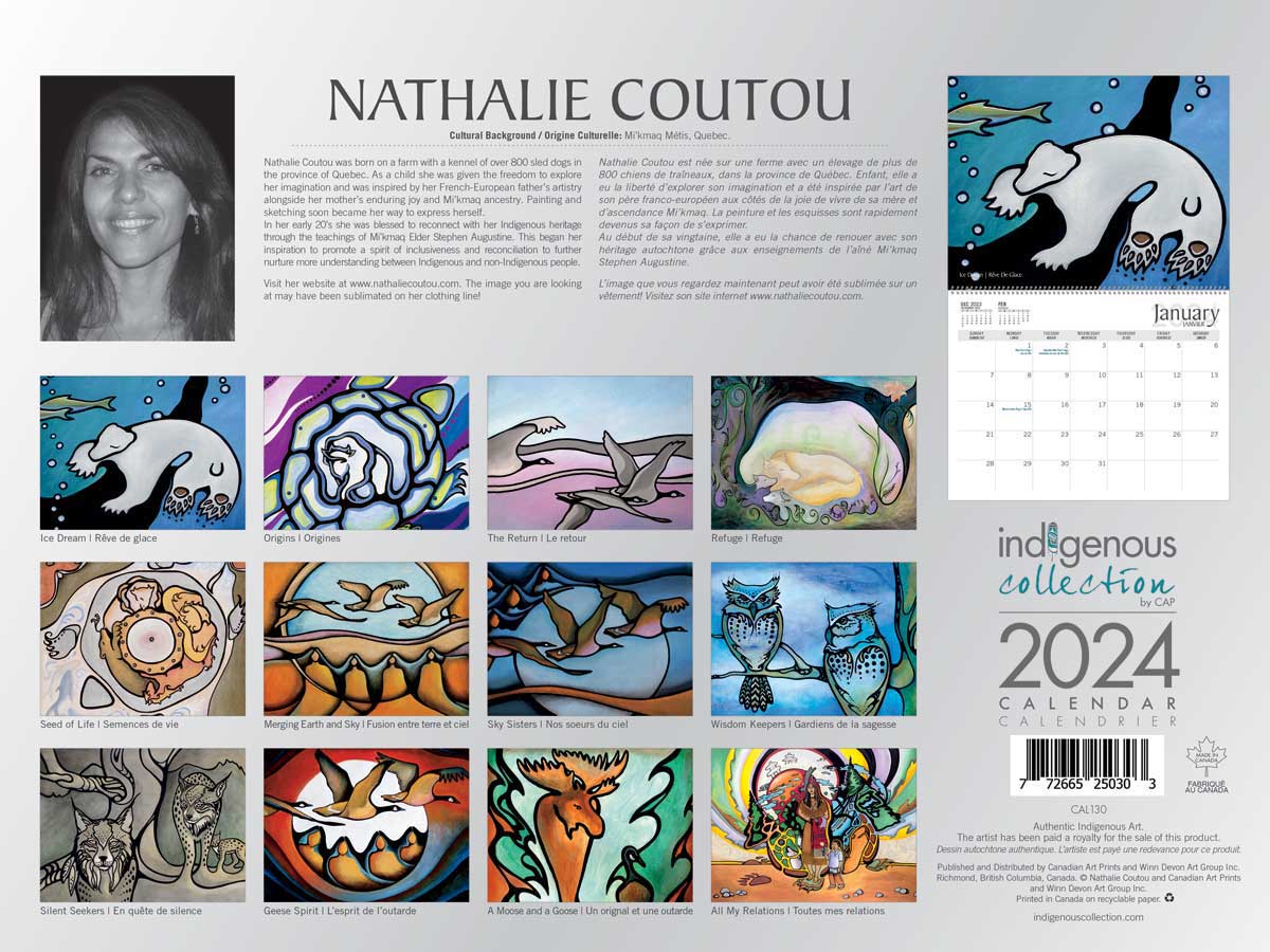 2024 Nathalie Coutou Calendar