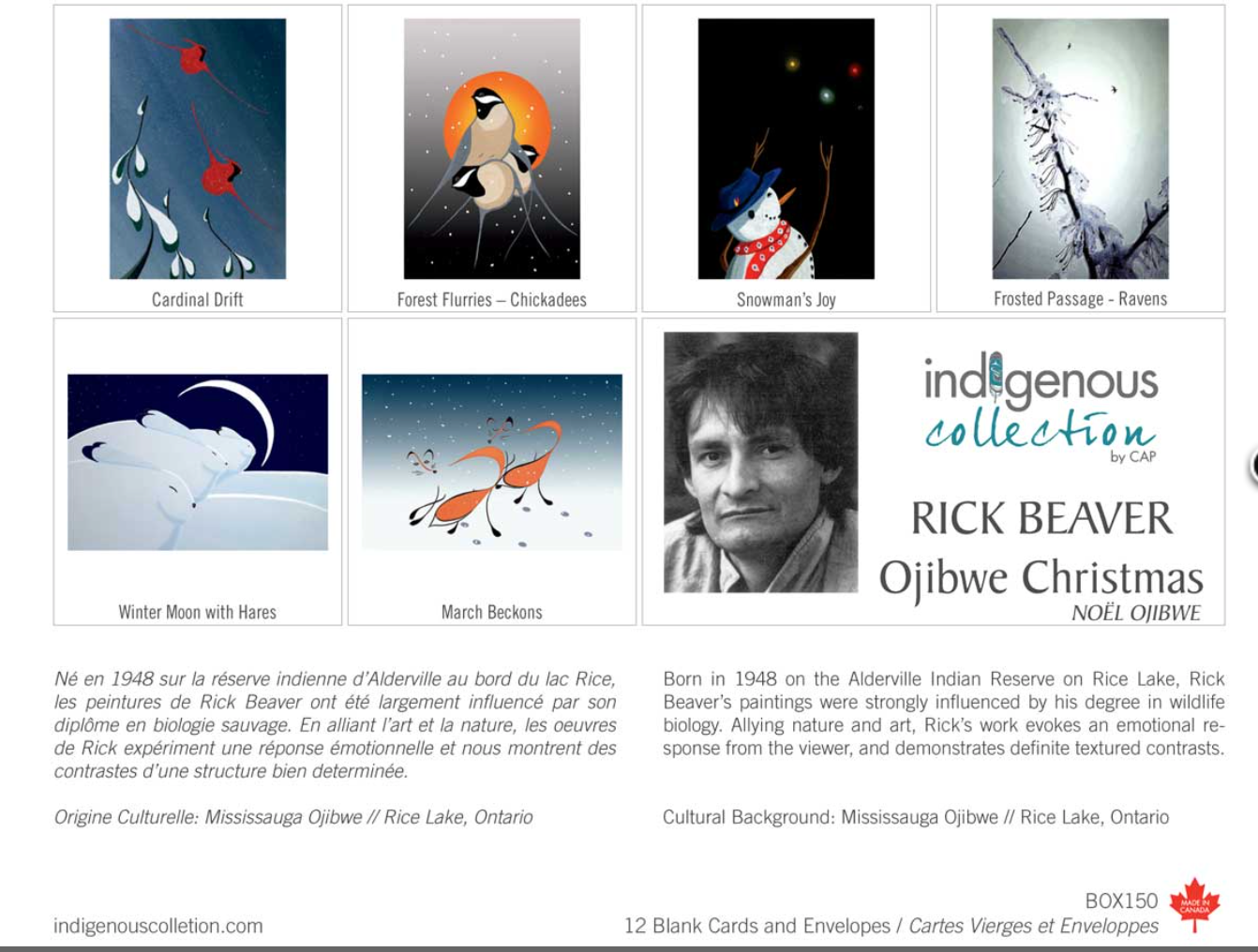 Ojibwe Christmas Boxed Note Cards