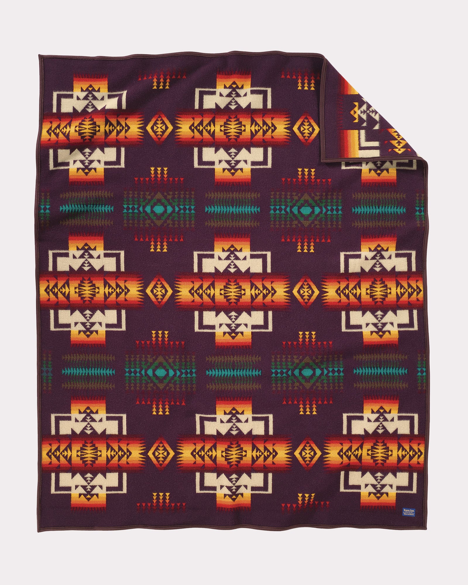Chief Joseph Blanket Maroon by Pendleton – Whetung Ojibwa Centre