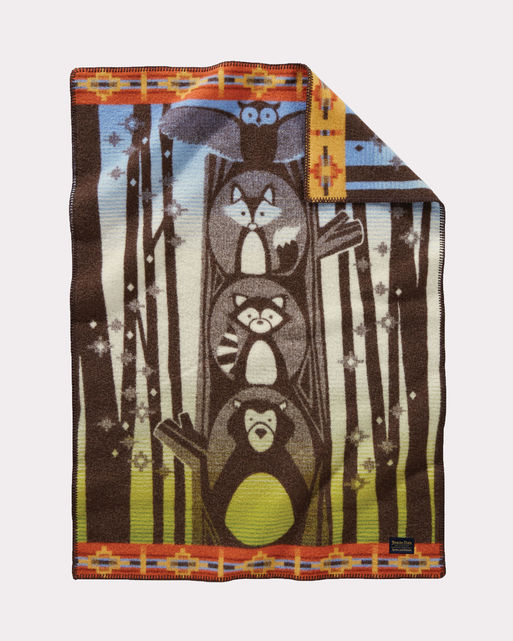 Woodland Neighbours Baby Blanket by Pendleton