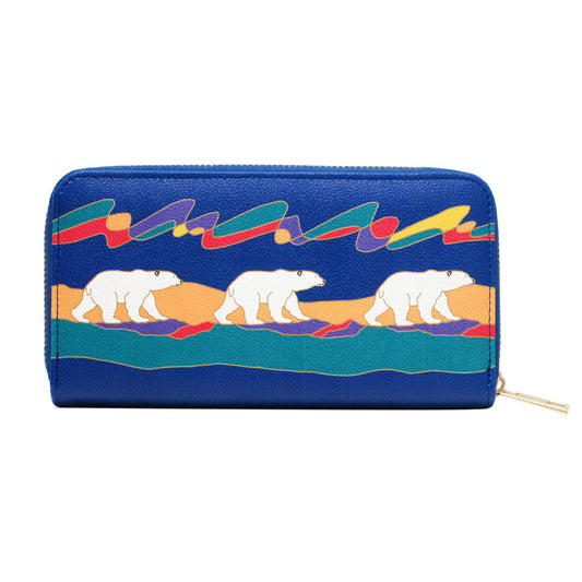 Polar Bear Zip Wallet