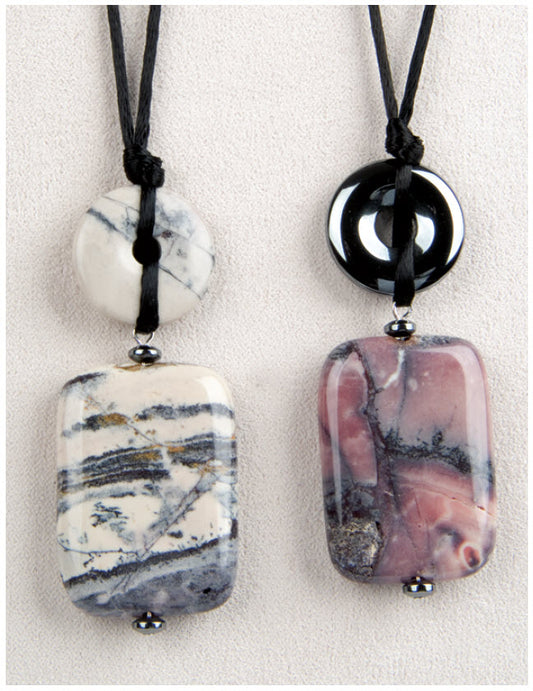 Porcelain Jasper Medicine Stone Necklace