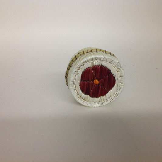 Red Flower Quill Box