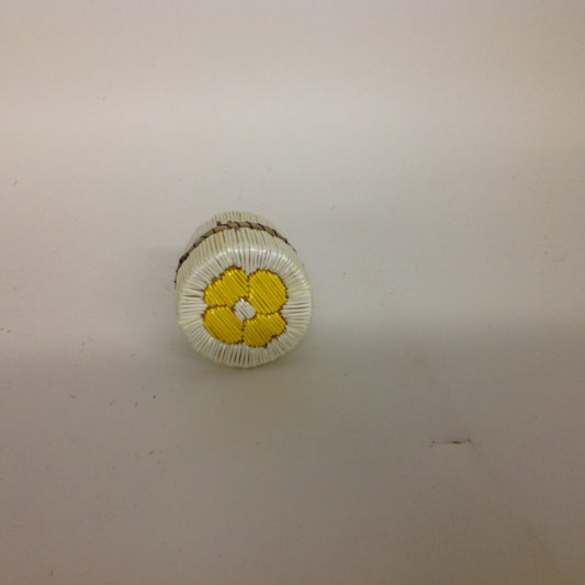 Yellow Flower Quill Box