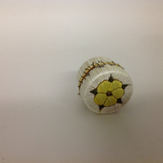 Yellow Flower Quill Box
