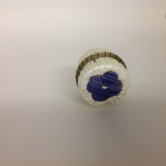Blue Flower Quill Box