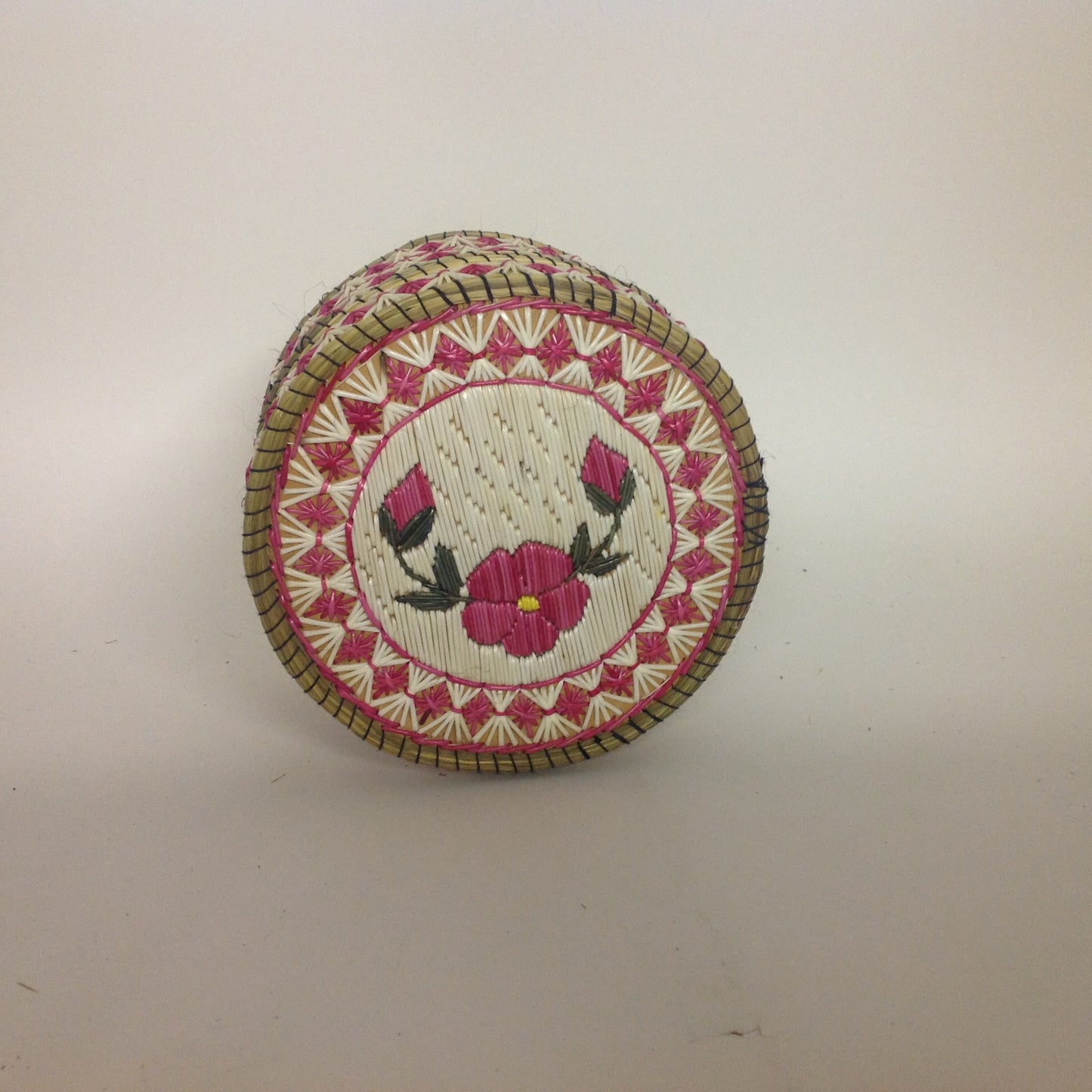 Pink Flower Quill Box