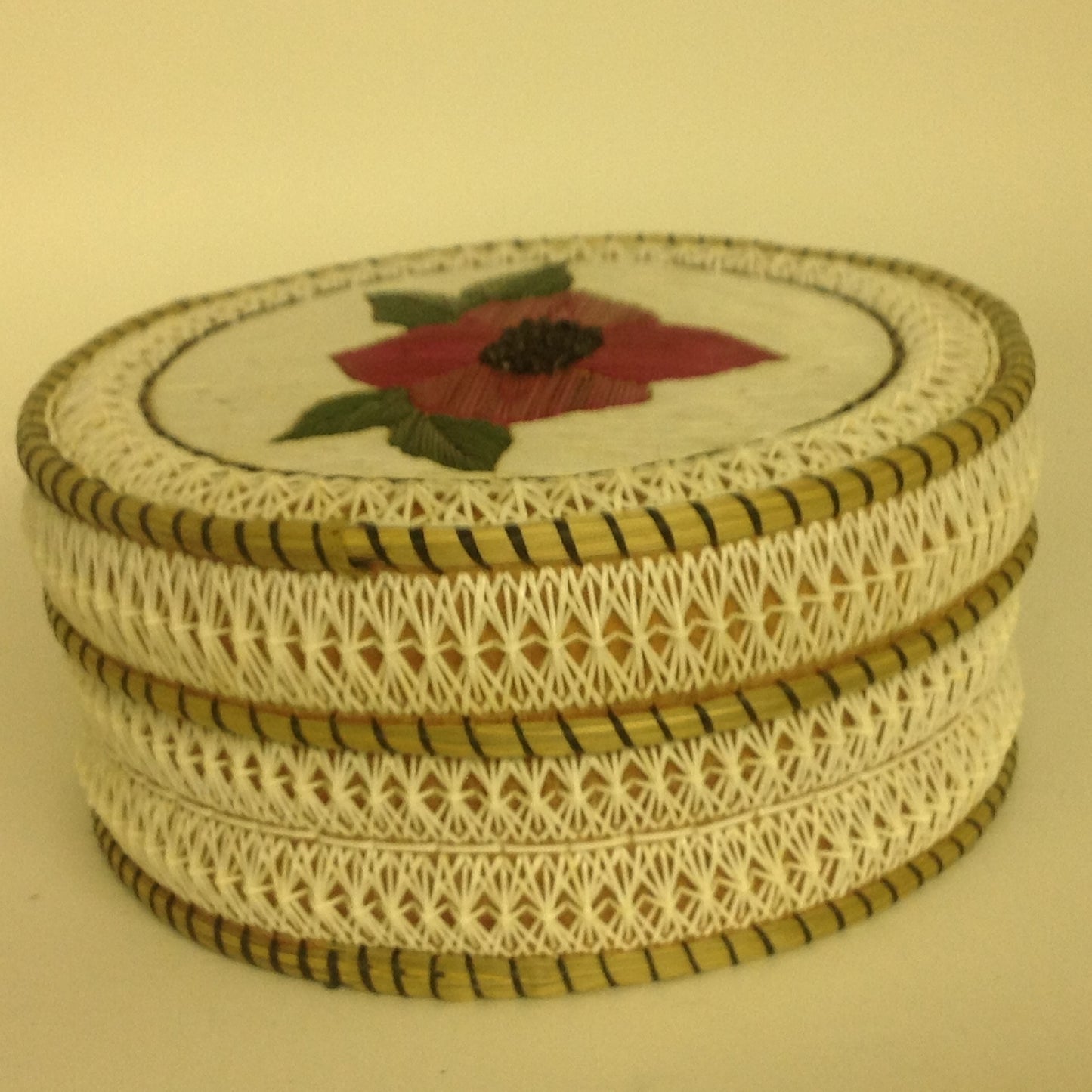 Pink Flower Quill Box