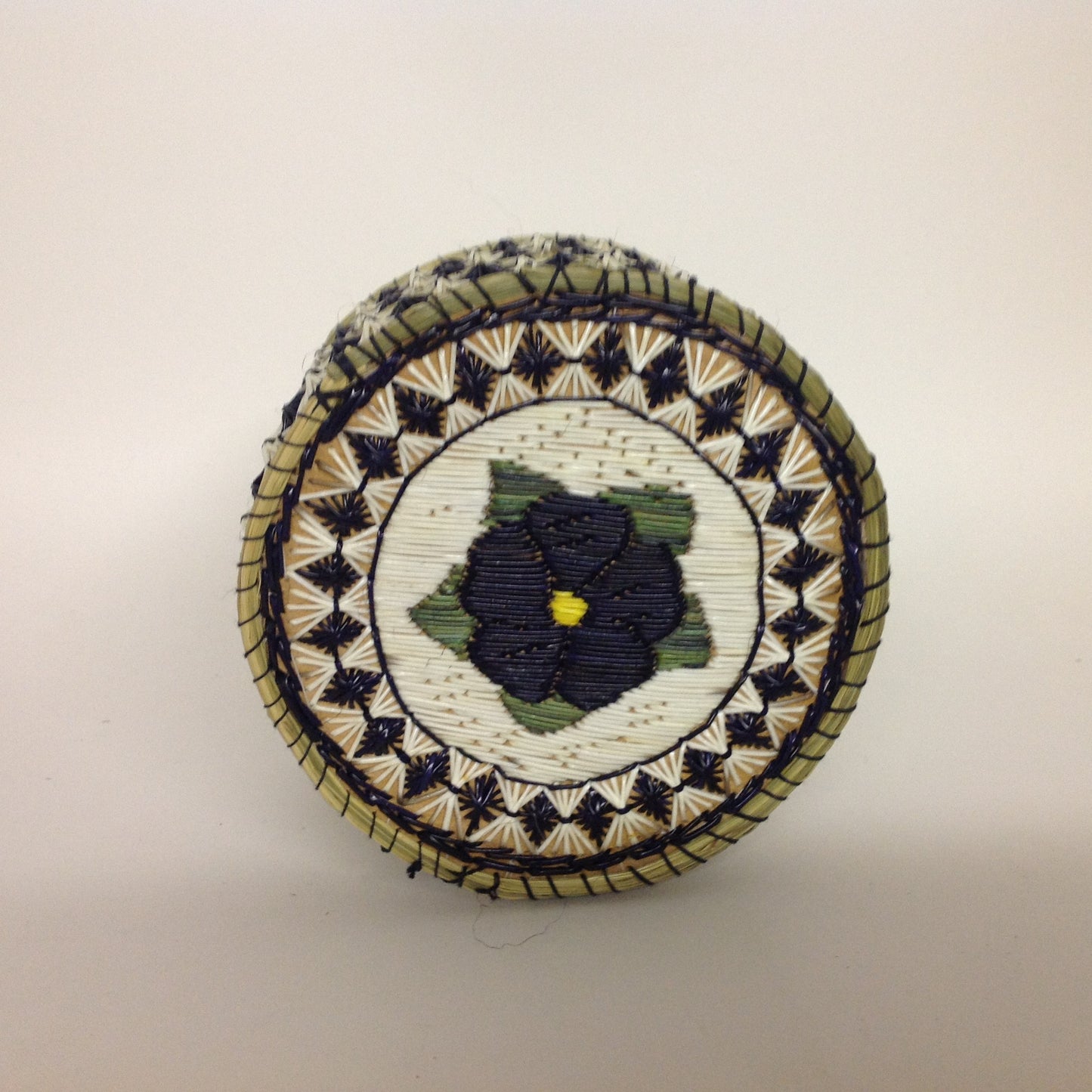 Blue Flower Quill Box