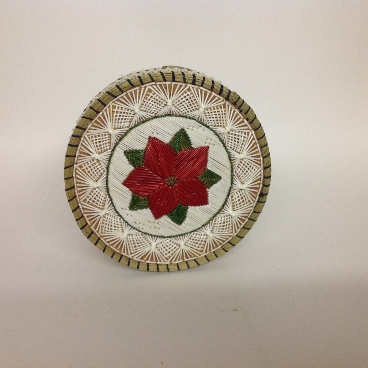 Red Flower Quill Box