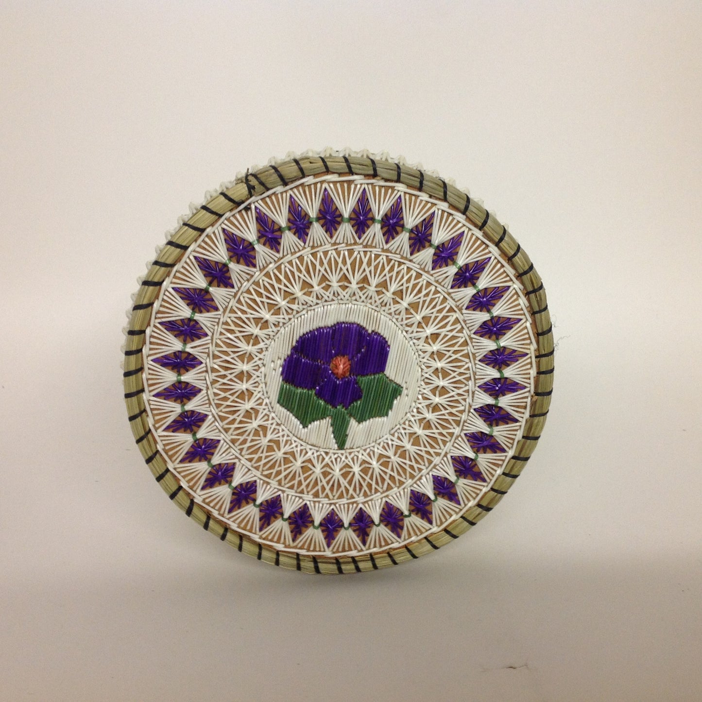 Purple Flower Quill Box