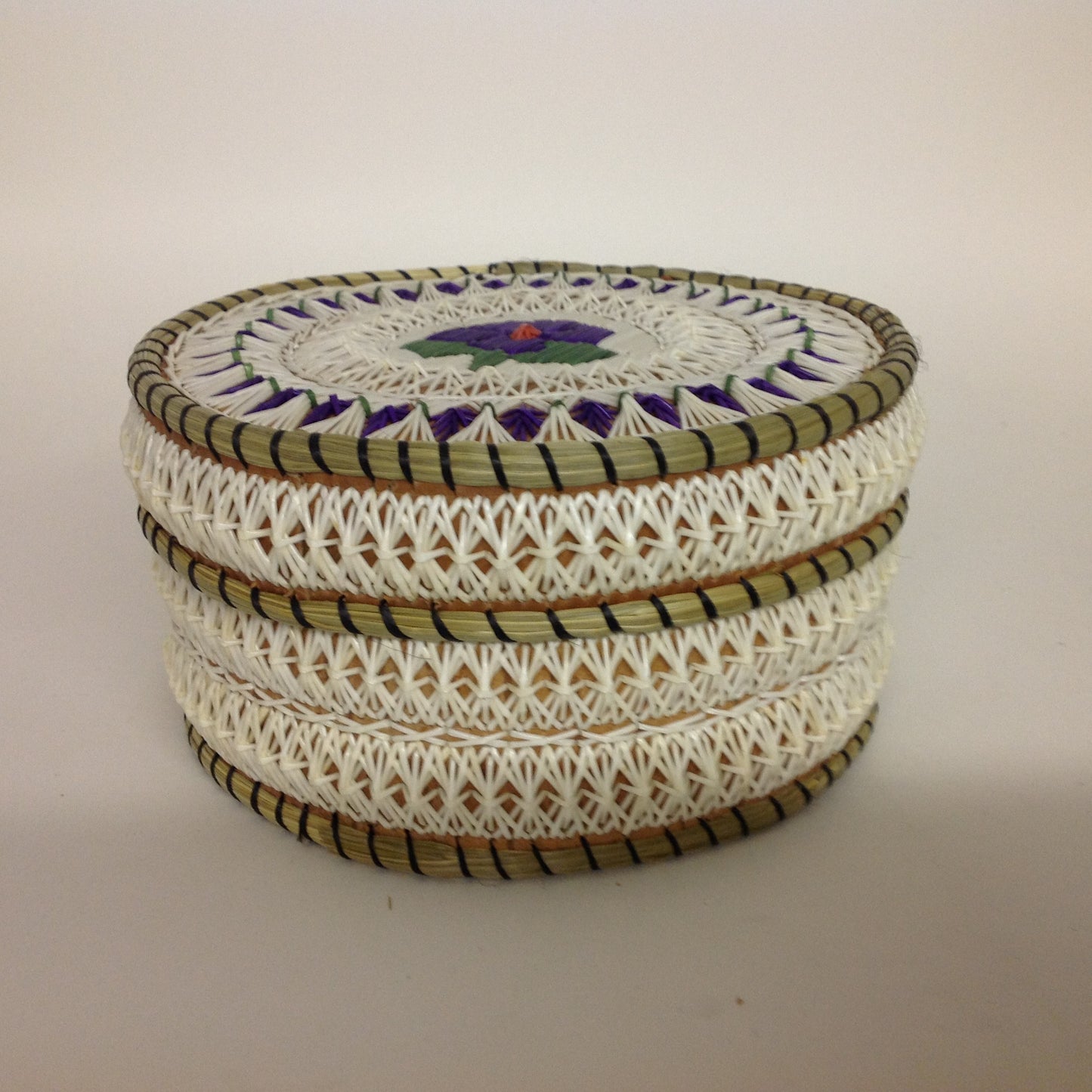 Purple Flower Quill Box