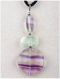 Rainbow Fluorite Guardian Medicine Stone Necklace