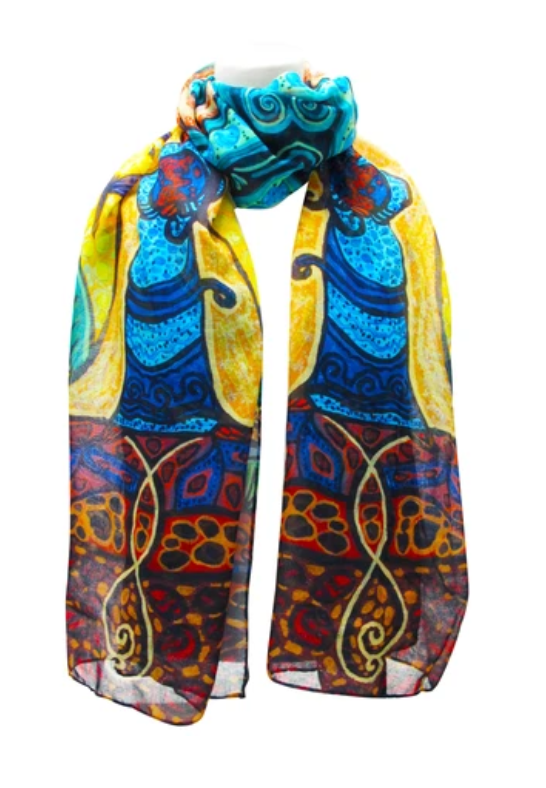 Strong Earth Woman Scarf by Leah Dorian