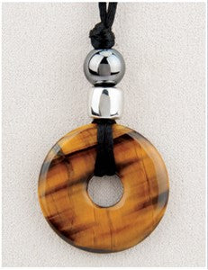 Tigereye Talk Medicine Stone Necklace