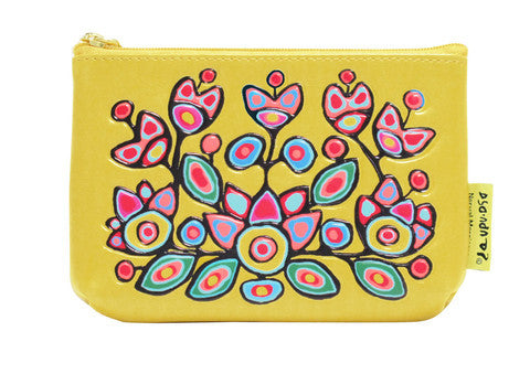 Yellow Floral Coin Purse