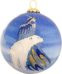 Mother Winter Glass Ornament