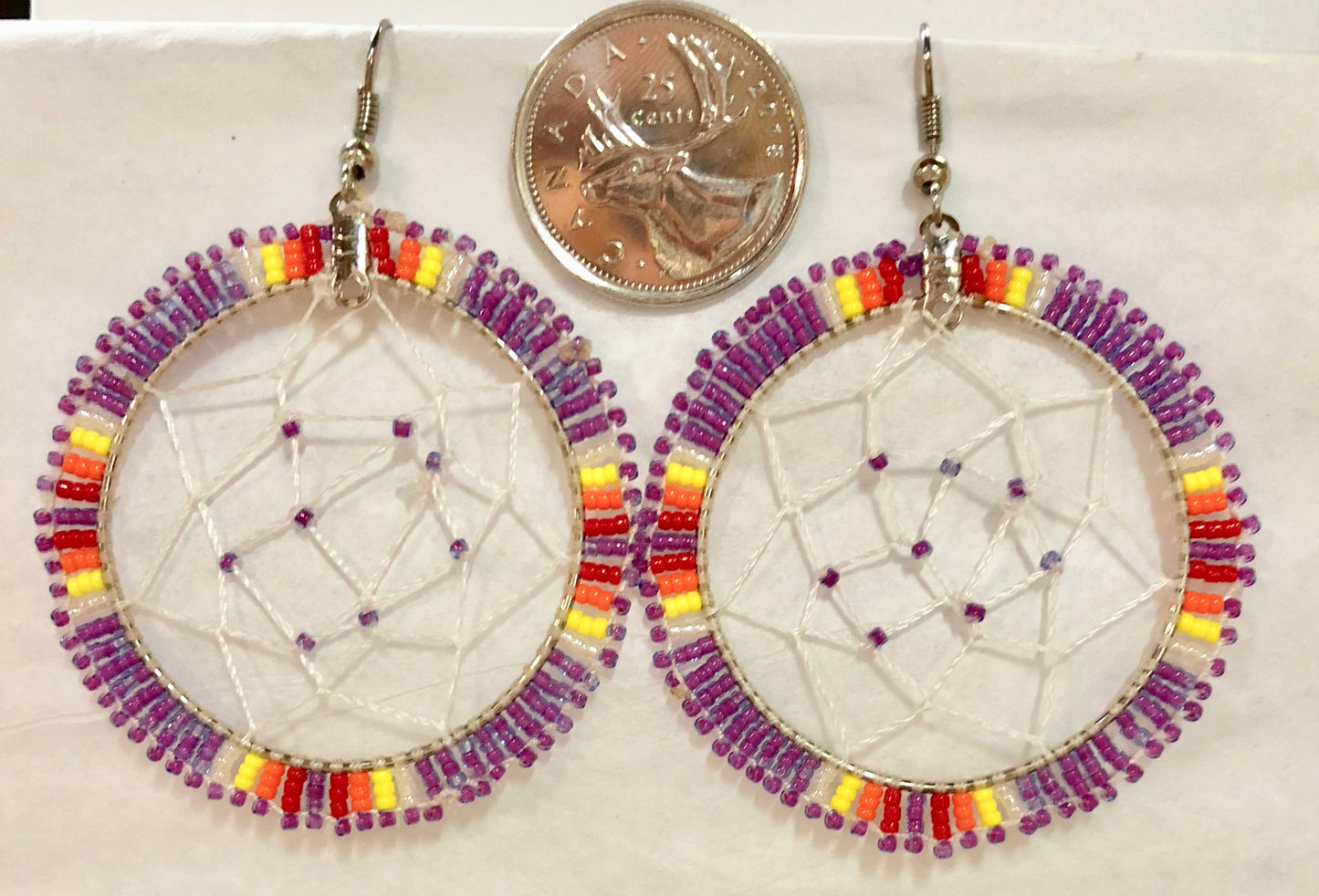 Dreamcatcher Earrings Beaded