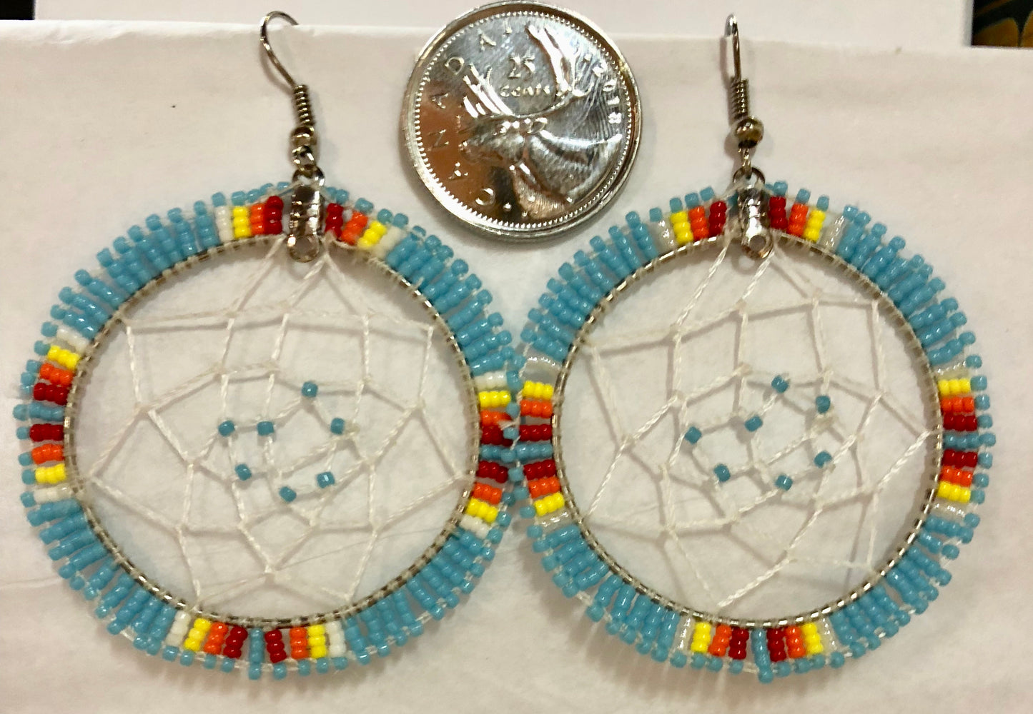 Dreamcatcher Earrings- Beaded
