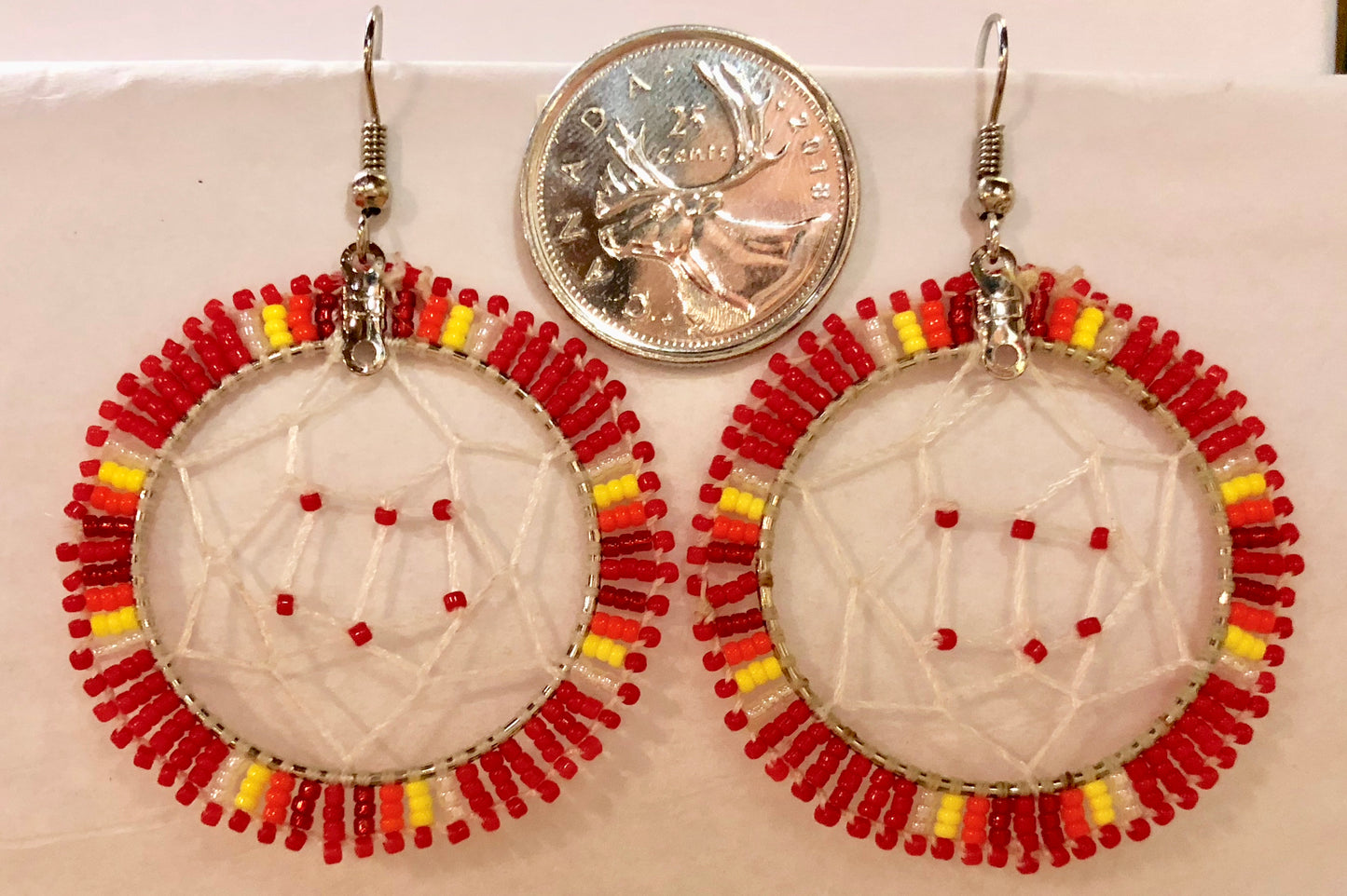 Dreamcatcher Earrings- Beaded